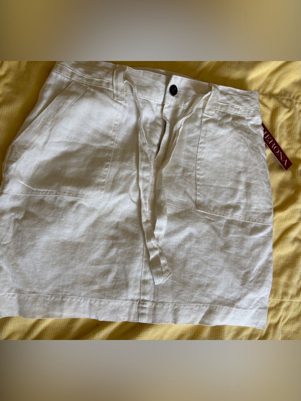 Target Yellow Knit Top with White Detail